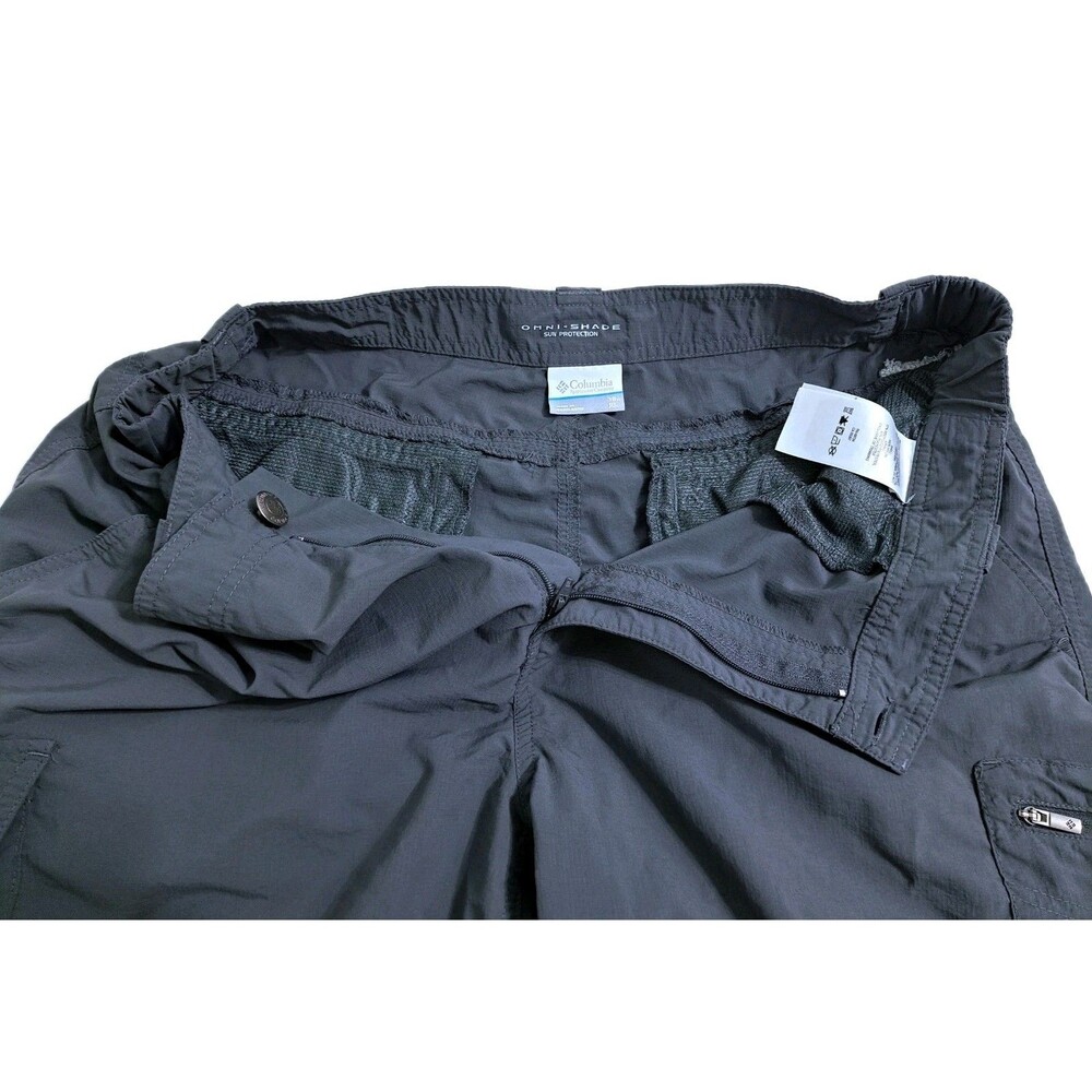 Columbia Cargo Shorts Men's 38 Silver Ridge Hiking Trail Utility Gray Fishing - Picture 2 of 9